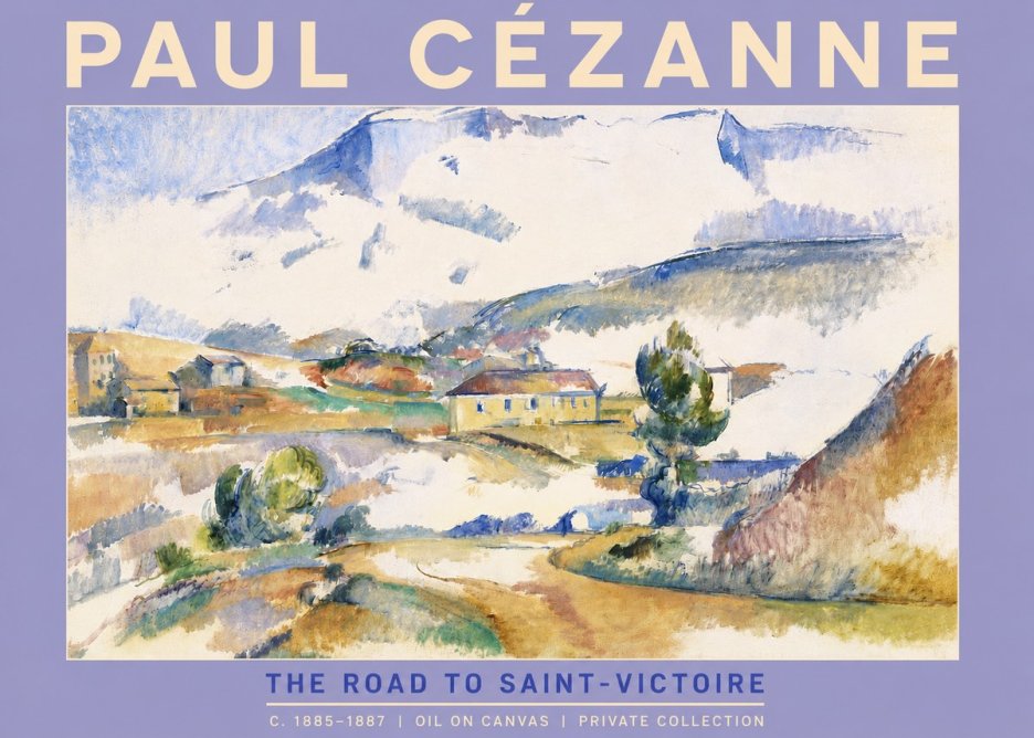 Paul Cézanne The Road to Saint-victoire No4 - Poster