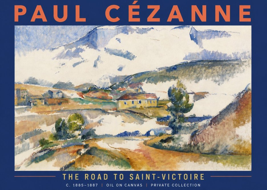 Paul Cézanne The Road to Saint-victoire No6 - Poster