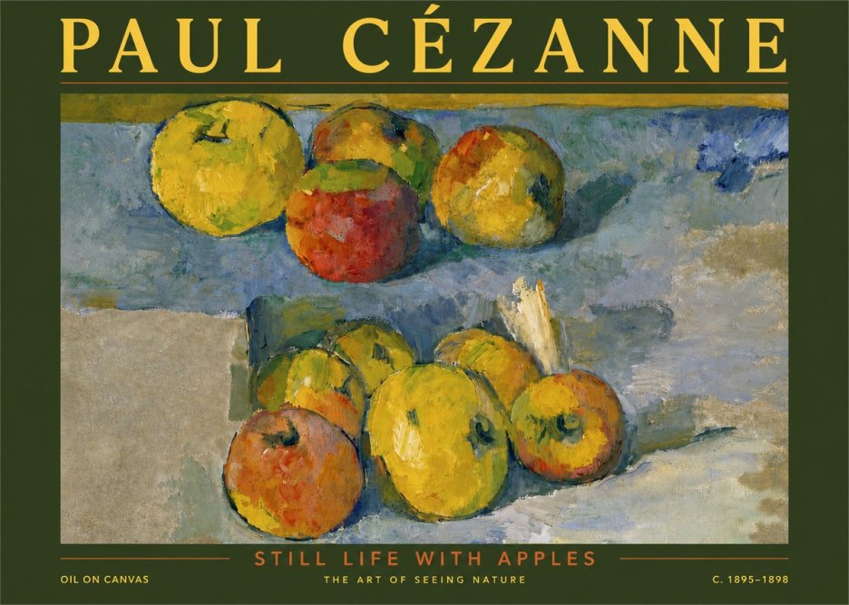 Paul Cézanne Still Life with Apples No5 - Poster
