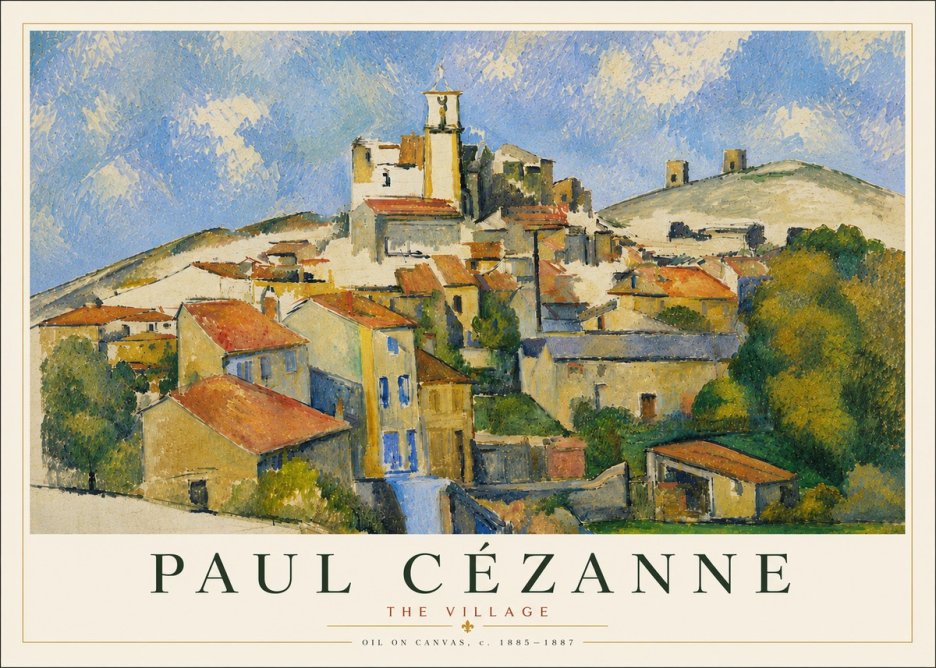 Paul Cézanne The Village III No5 - Poster