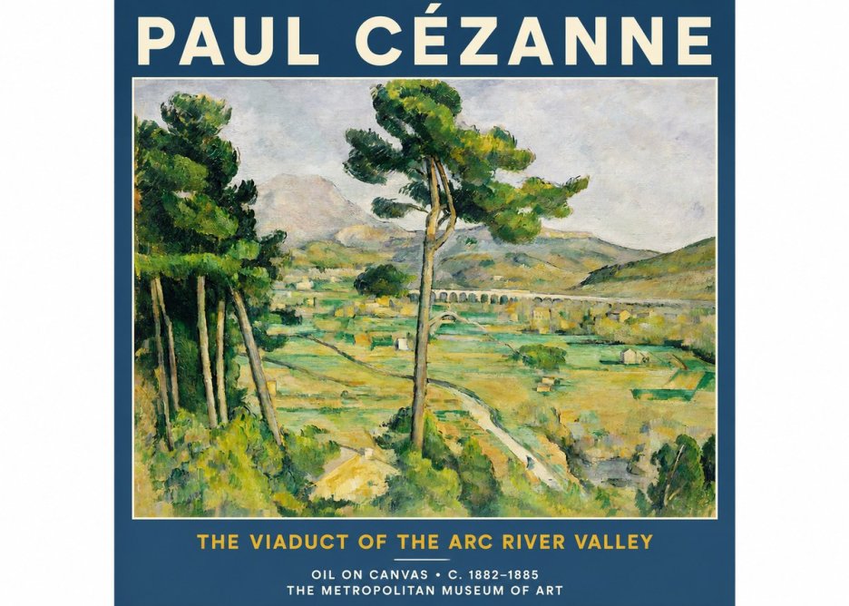 Paul Cézanne The Viaduct of the Arc River Valley No2 - Poster
