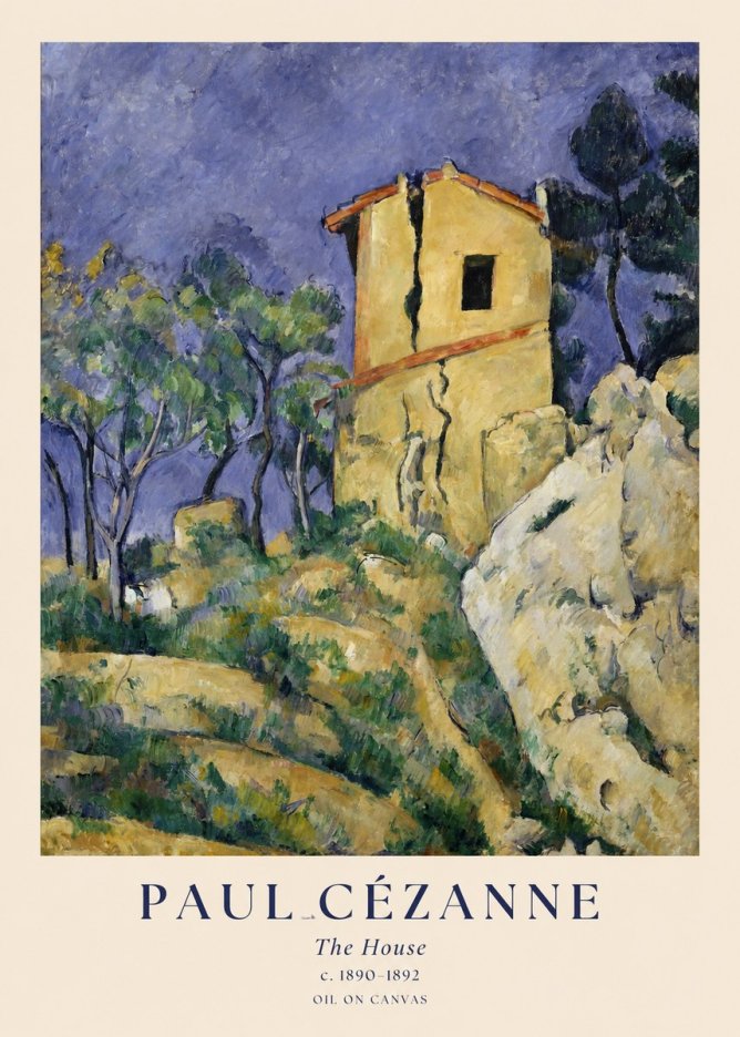 Paul Cézanne The House No1 - Poster
