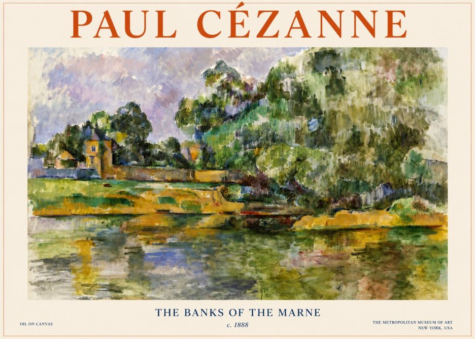 Paul Cézanne The Banks of the Marne No3 - Poster