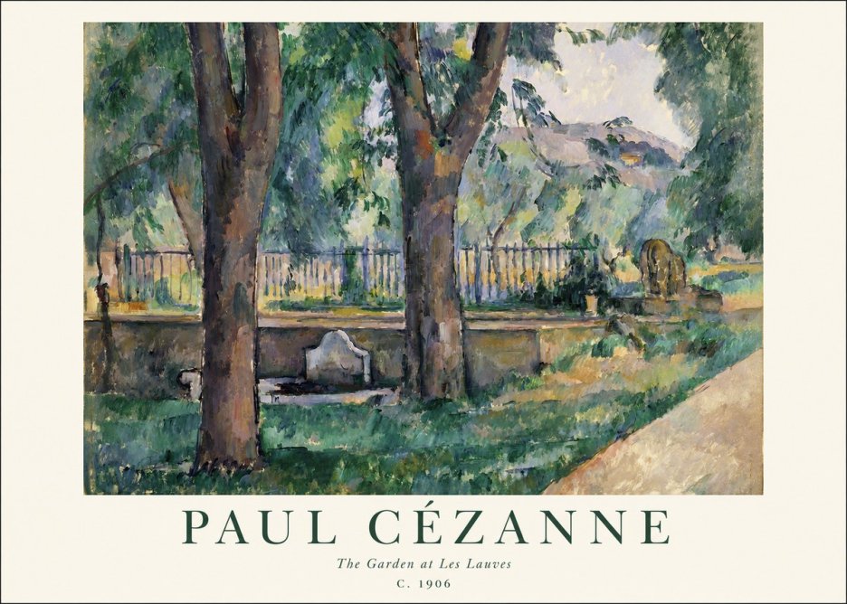 Paul Cézanne The Garden at Les Lauves No1 - Poster