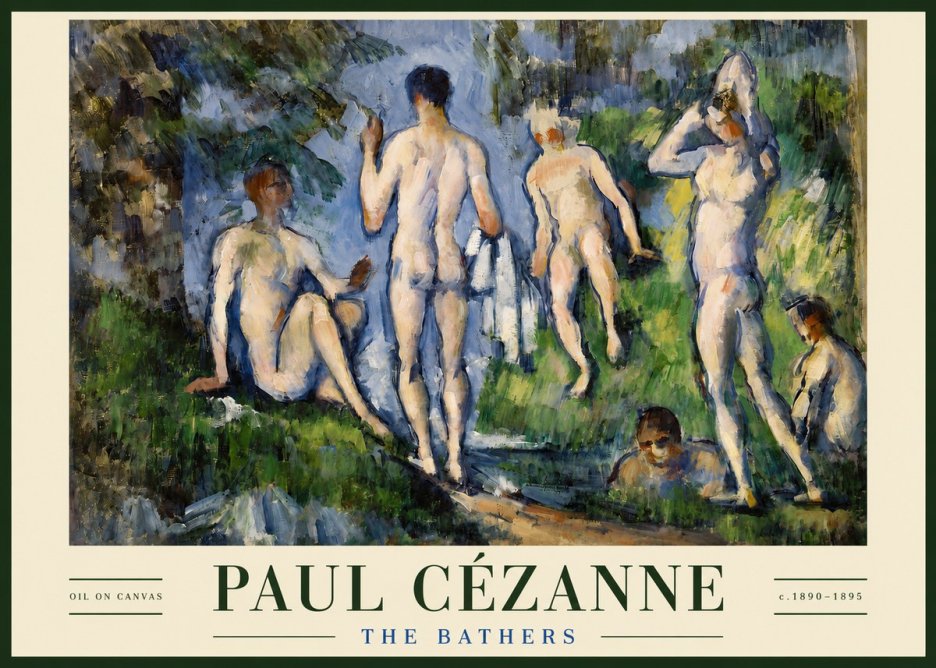 Paul Cézanne The Bathers No3 - Poster