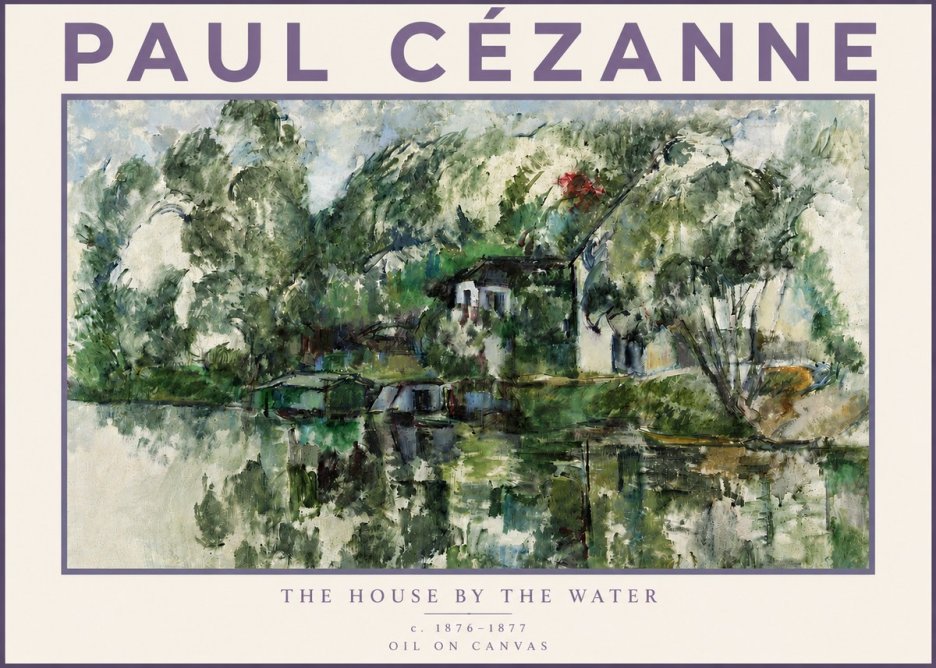 Paul Cézanne The House by the Water No3 - Poster