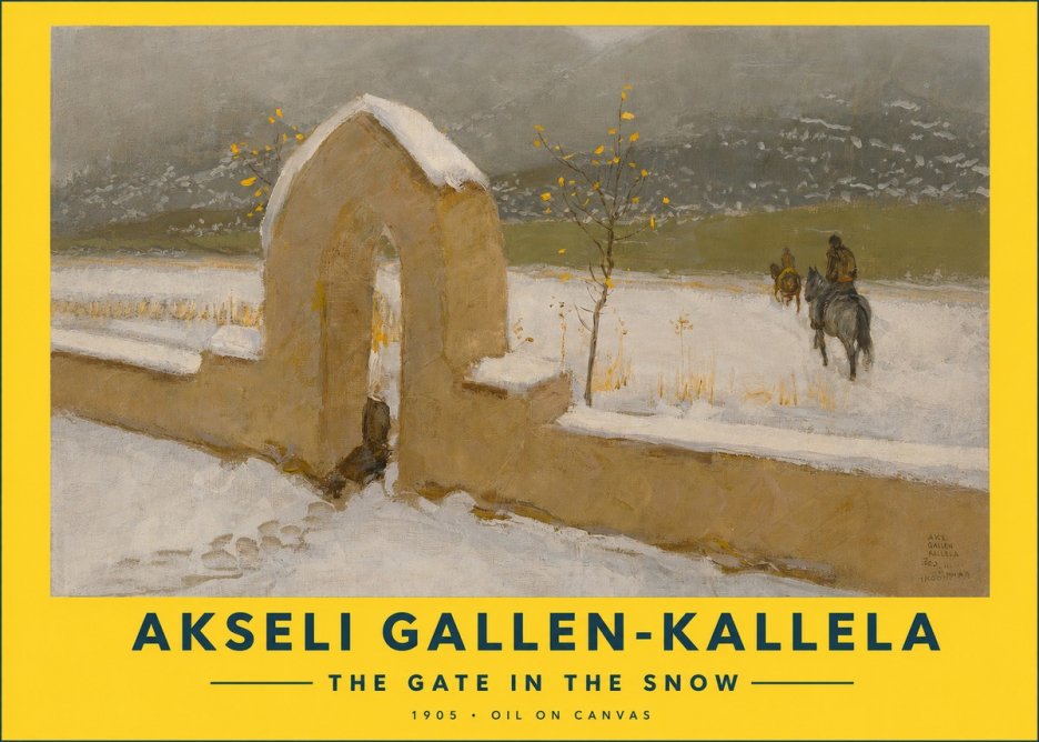 Akseli Gallen-Kallela The Gate in the Snow No2 - Poster
