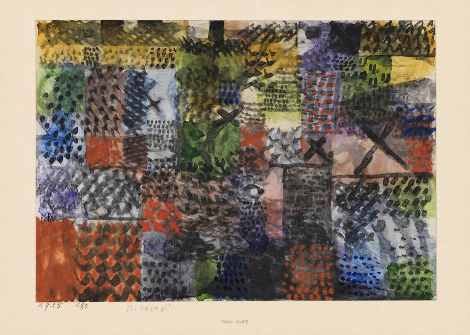 Paul Klee Stickerei No5 - Poster