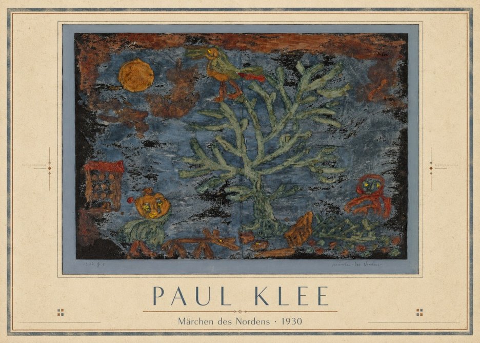 Paul Klee Märchen Des Nordens No4 - Poster