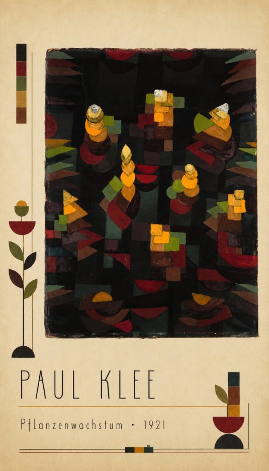 Paul Klee Pflanzenwachstum No2 - Poster