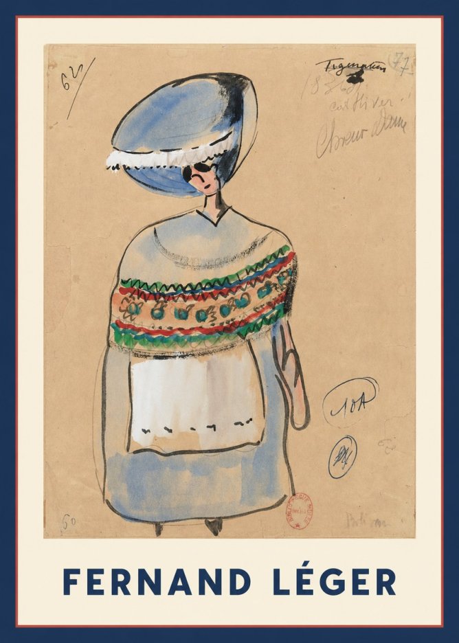 Fernand Léger Choeur Dame No1 - Poster