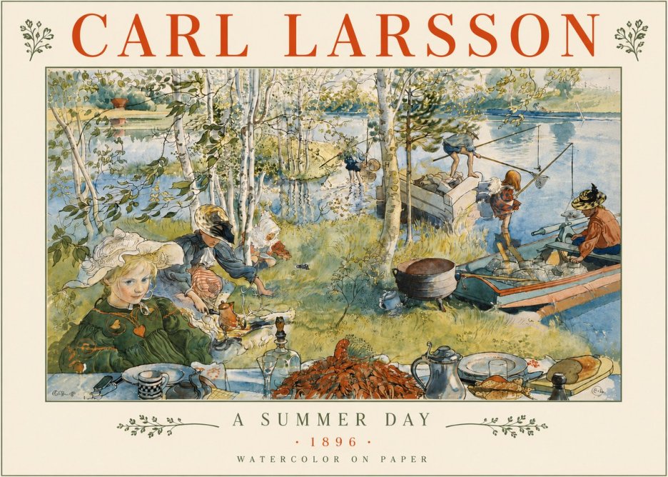 Carl Larsson A Summer Day No5 - Poster