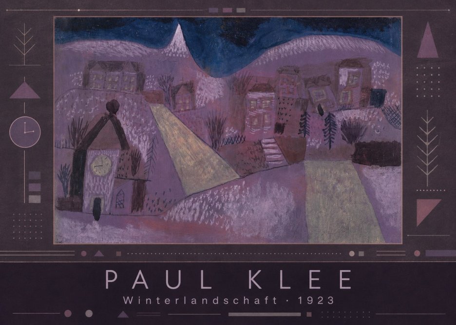 Paul Klee Winterlandschaft No3 - Poster