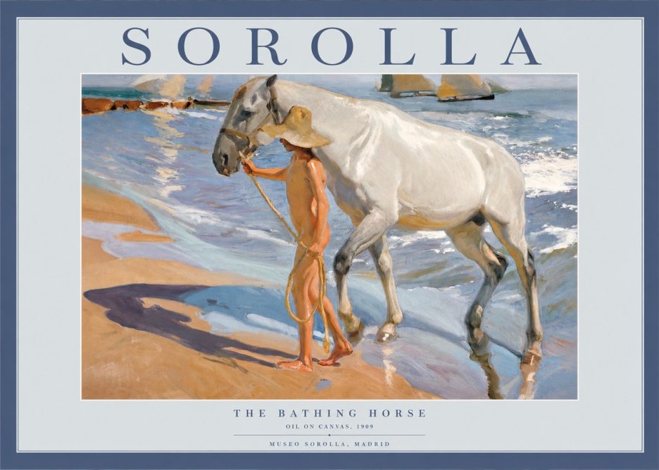 Sorolla The Bathing Horse No2 - Poster