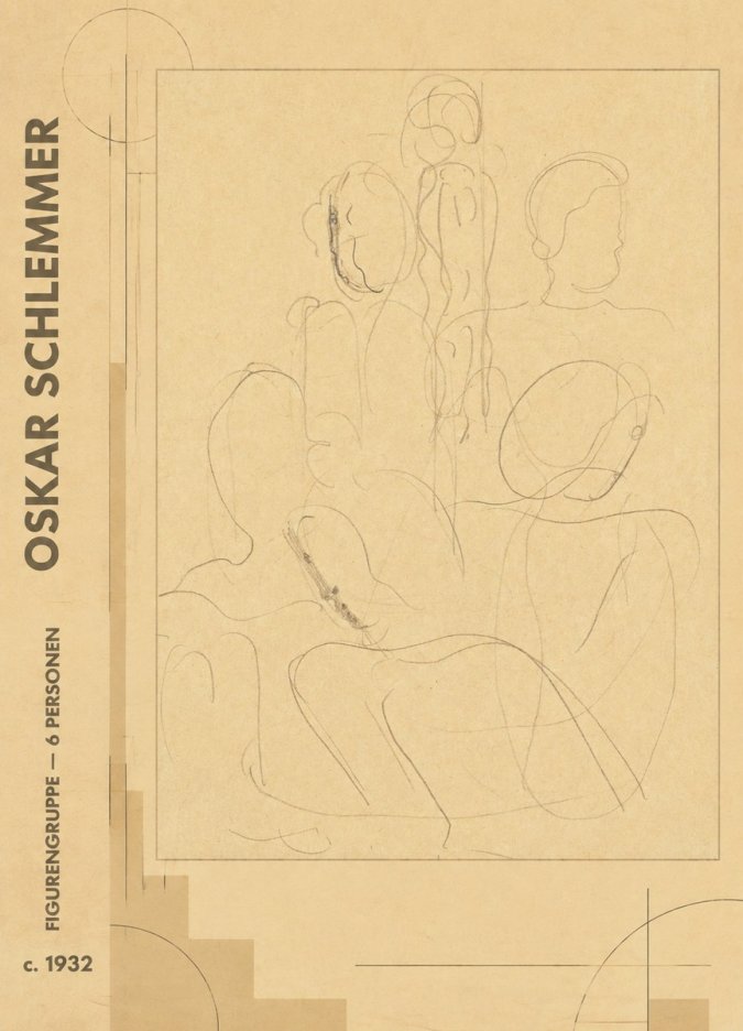 Oskar Schlemmer Figurengruppe - 6 Personen No5 - Poster