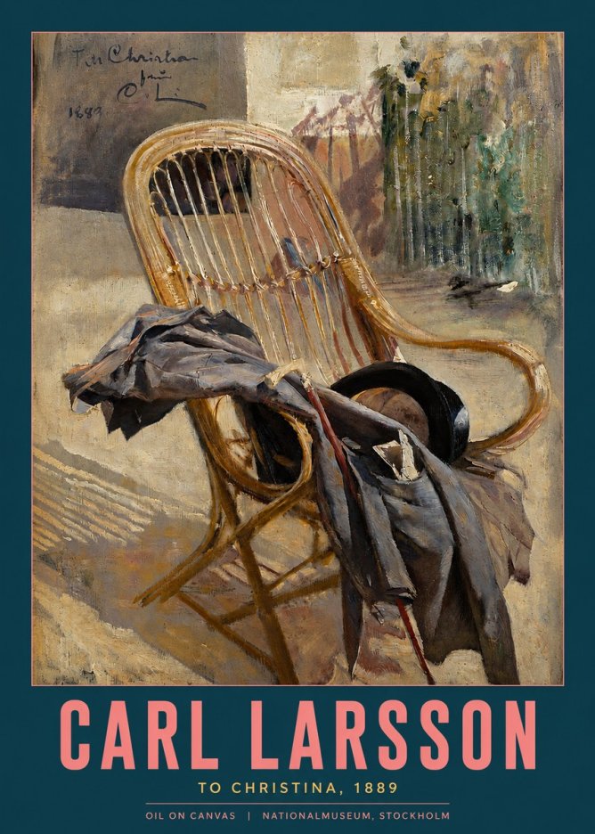 Carl Larsson To Christina, from C. Larsson, 1889 No2 - Poster