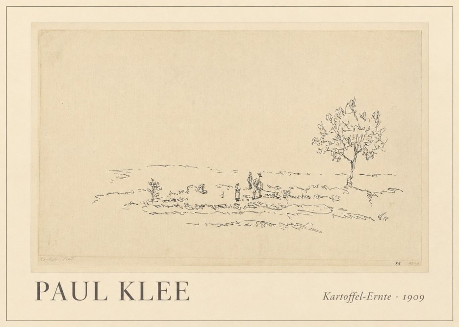 Paul Klee Kartoffel-ernte No1 - Poster