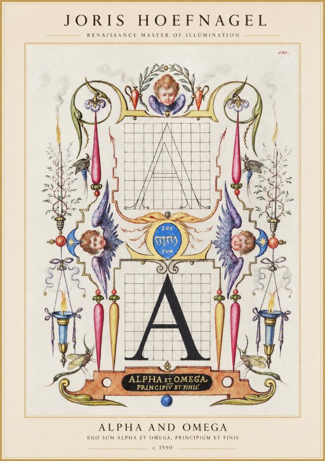 Joris Hoefnagel Alpha and Omega No1 - Poster