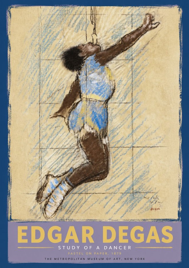 Edgar Degas Study of a Dancer No5 - Poster