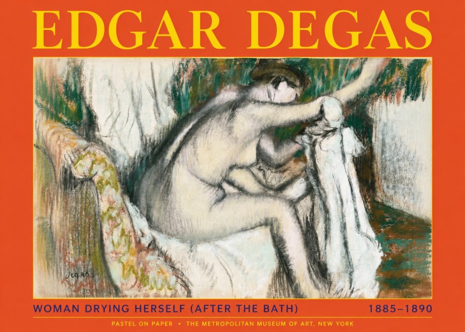 Edgar Degas Woman Drying Herself (After the Bath) No2 - Poster