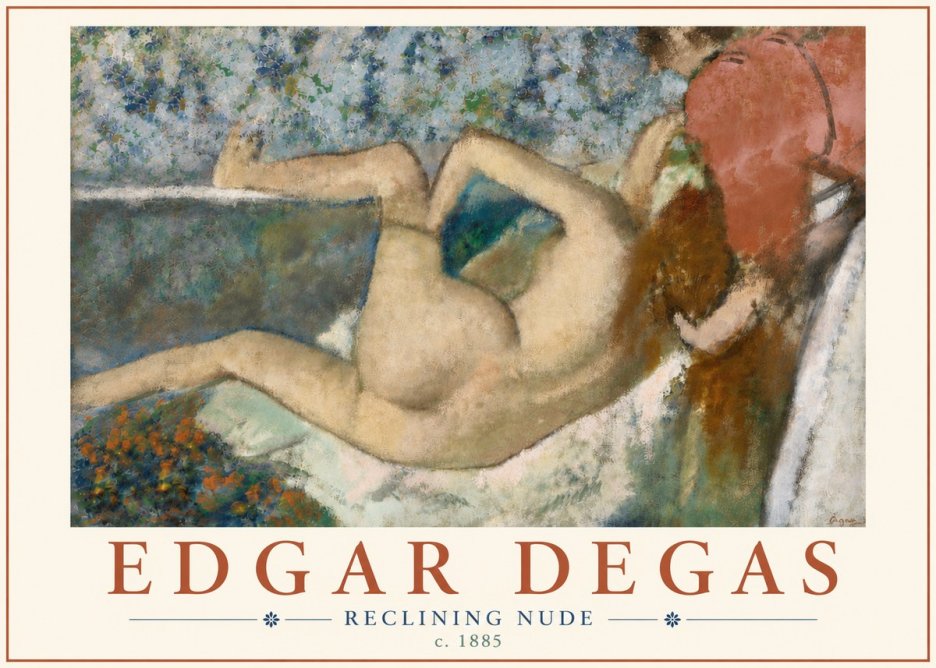 Edgar Degas Reclining Nude No6 - Poster
