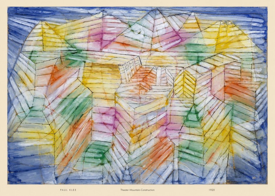 Paul Klee Theater-mountain-construction No5 - Poster