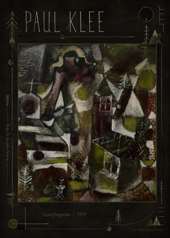 Paul Klee Sumpflegende I No3 - Poster