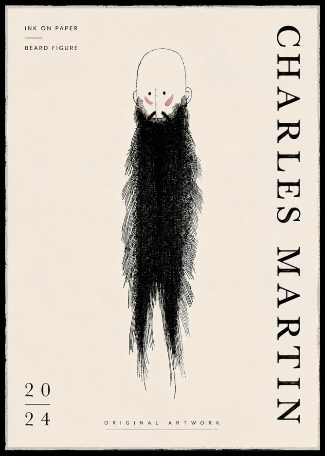Charles Martin Beard Figure No6 - Poster