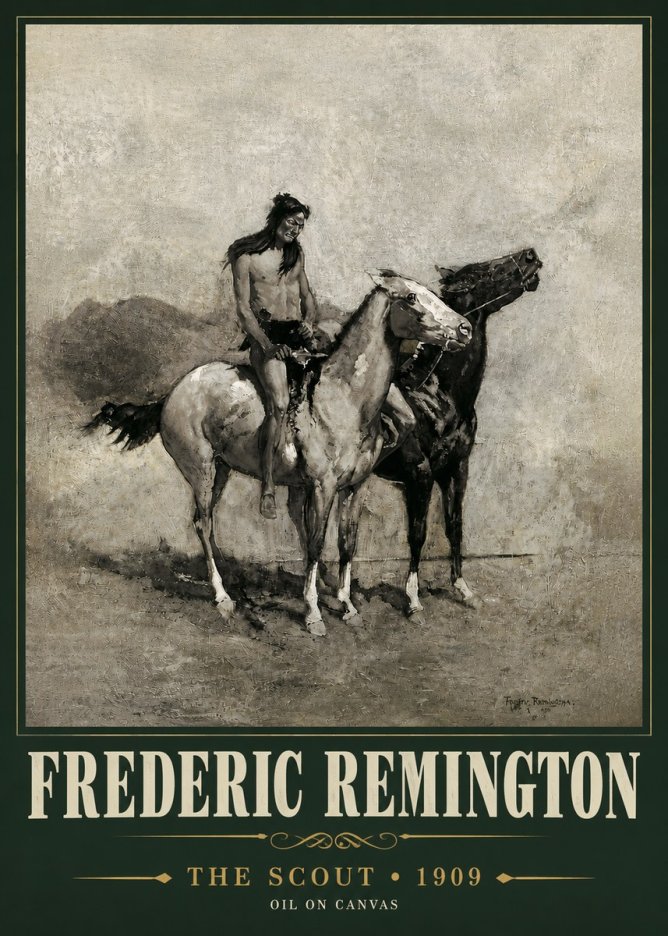 Frederic Remington The Scout II No4 - Poster