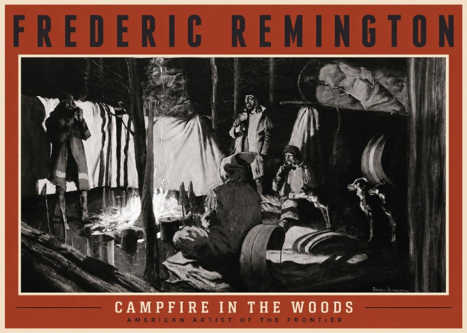 Frederic Remington A Trapper's Camp No2 - Poster