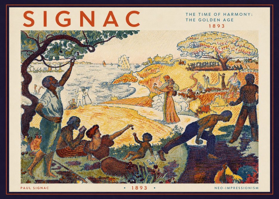 Signac The Time of Harmony: the Golden Age No6 - Poster