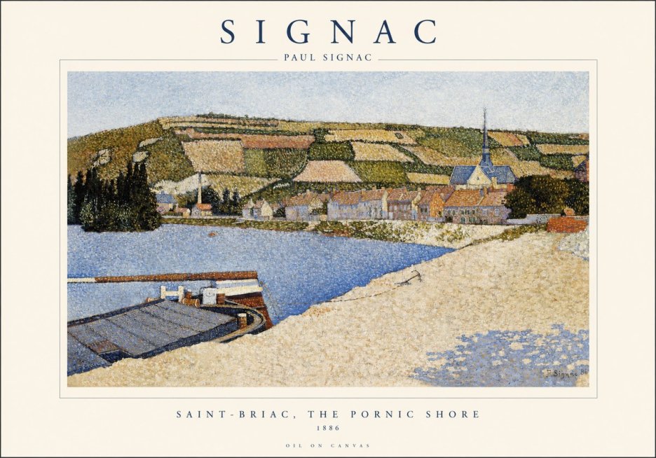 Signac Saint-briac, the Pornic Shore No1 - Poster