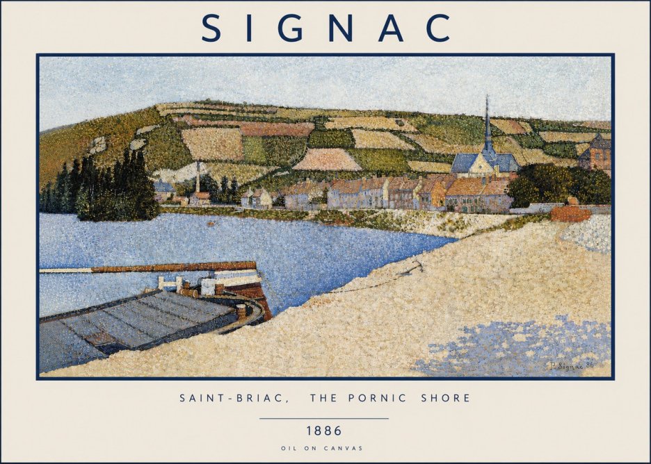 Signac Saint-briac, the Pornic Shore No4 - Poster