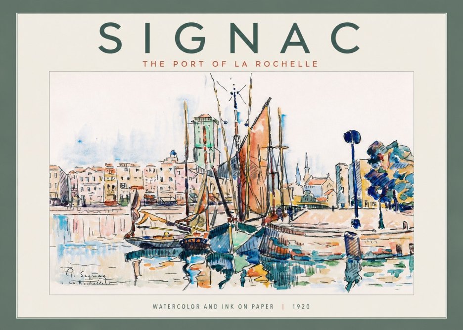 Signac The Port of La Rochelle No4 - Poster