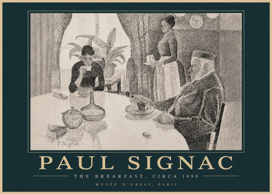 Signac The Breakfast No4 - Poster
