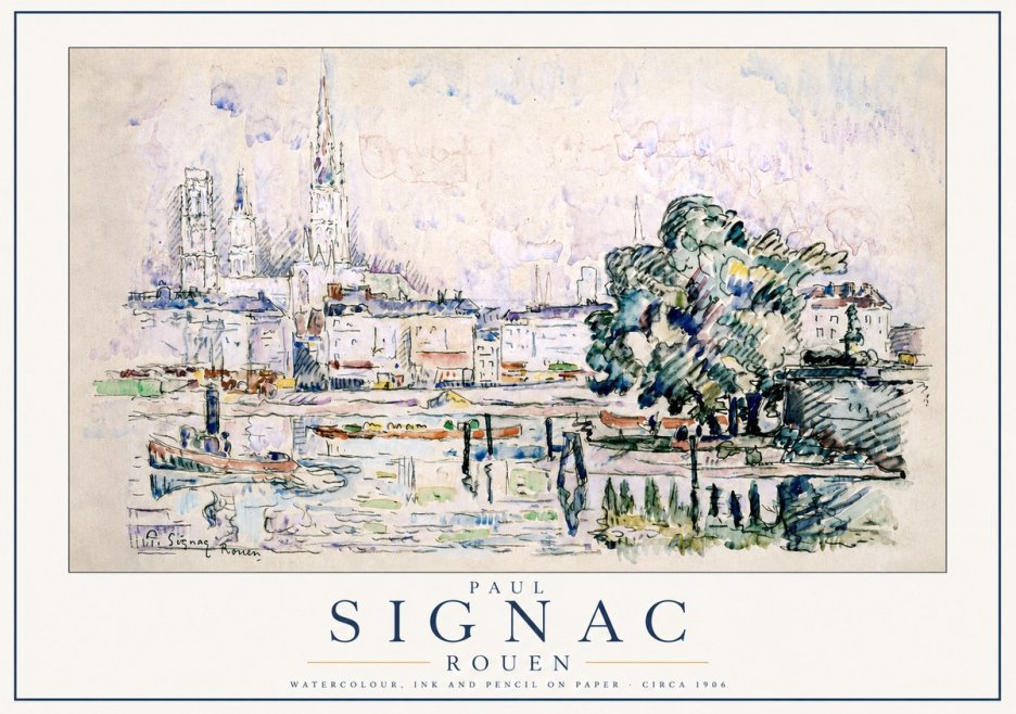 Signac Rouen No3 - Poster