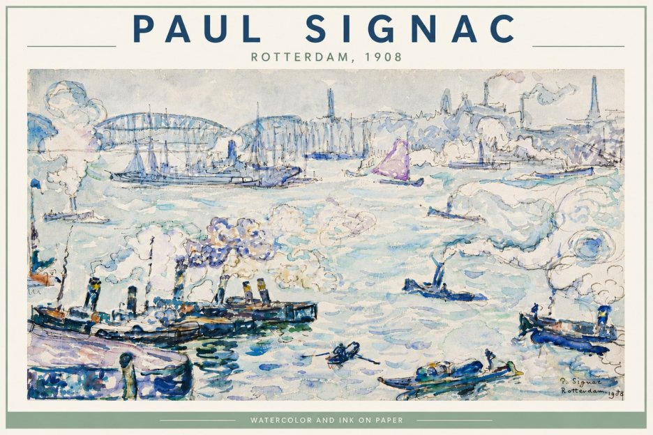 Signac Rotterdam, 1908 No6 - Poster