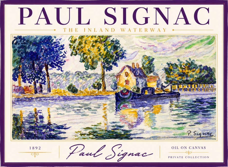 Signac The Inland Waterway No2 - Poster