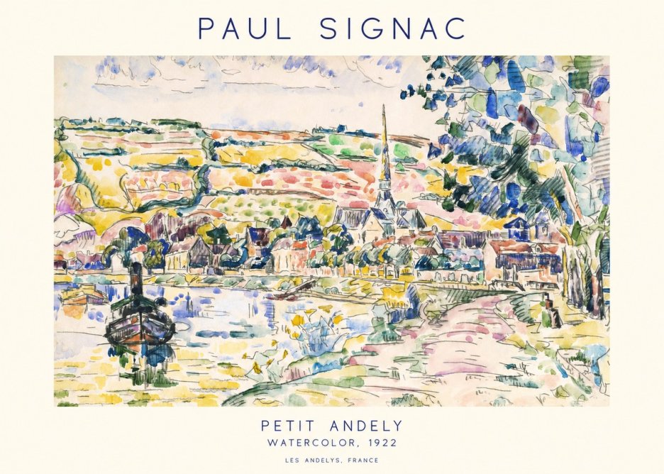 Signac Petit Andely No1 - Poster
