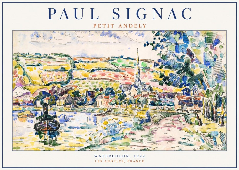 Signac Petit Andely No4 - Poster