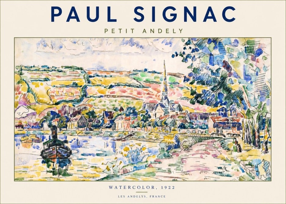 Signac Petit Andely No5 - Poster