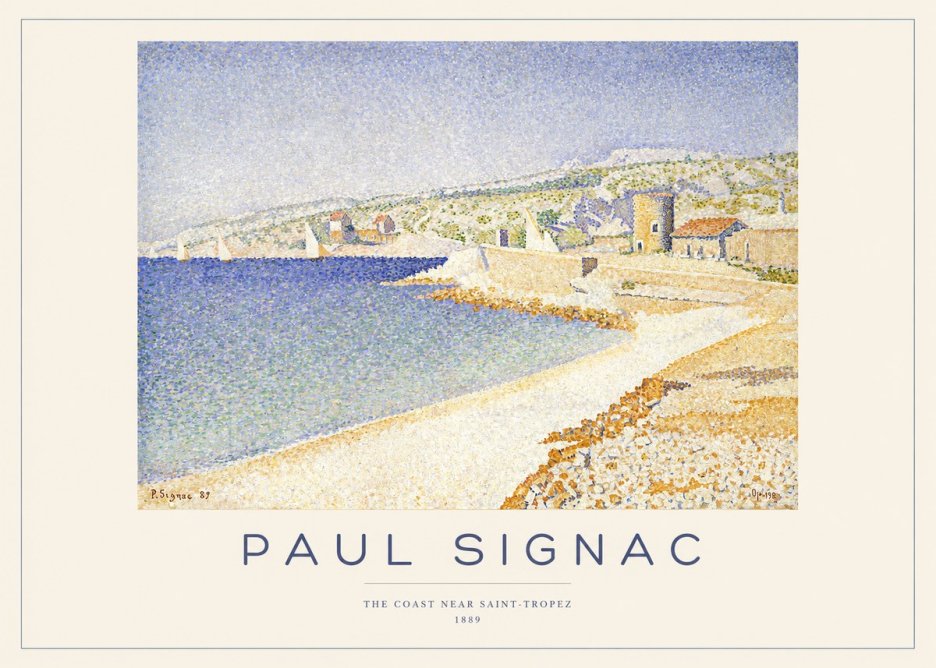 Signac The Coast Near Saint-tropez No1 - Poster