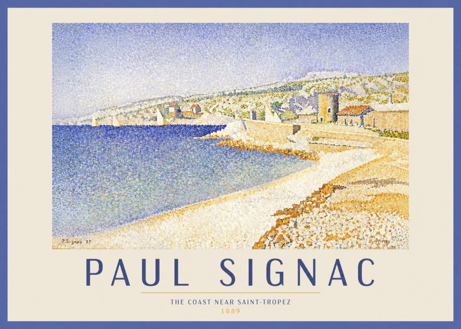 Signac The Coast Near Saint-tropez No4 - Poster
