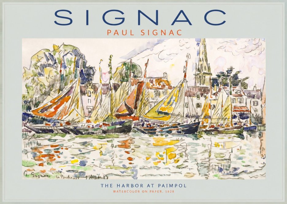 Signac The Harbor at Paimpol No2 - Poster