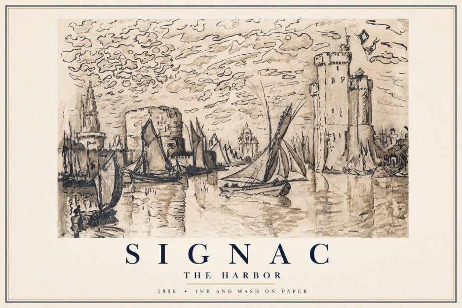 Signac The Harbor II No1 - Poster