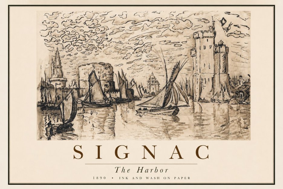Signac The Harbor II No2 - Poster