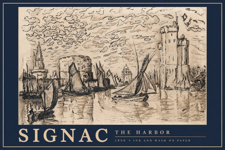 Signac The Harbor II No3 - Poster