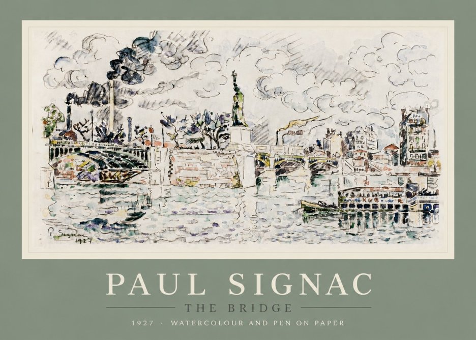 Signac The Bridge II No5 - Poster