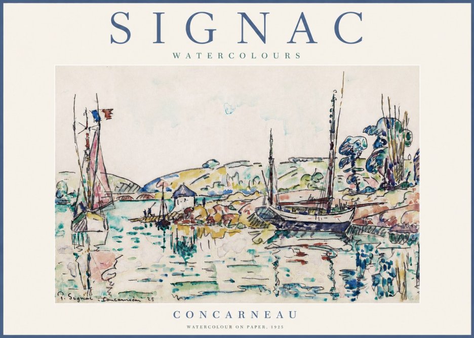 Signac Concarneau No3 - Poster