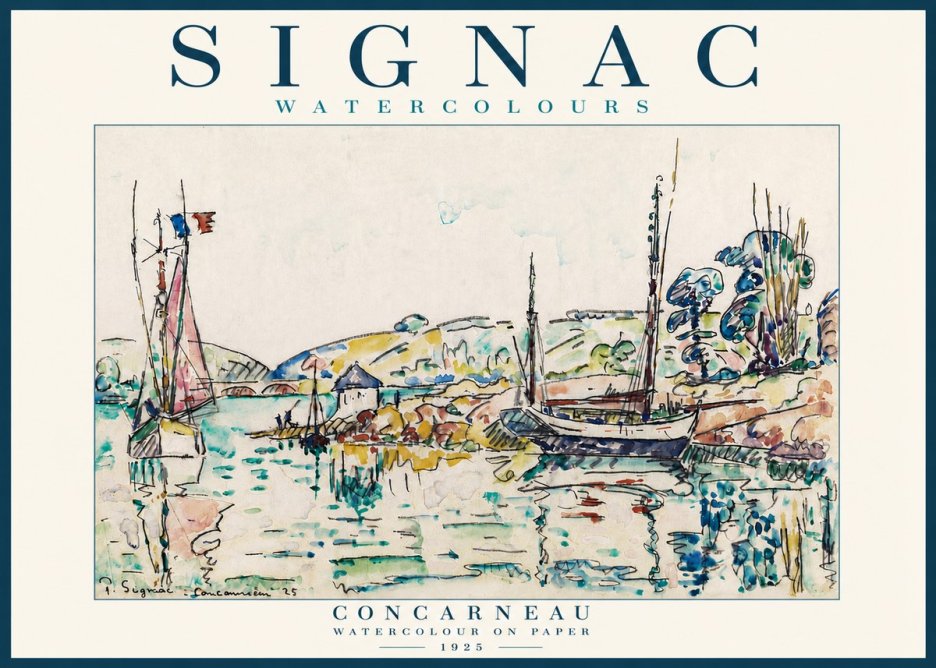 Signac Concarneau No5 - Poster